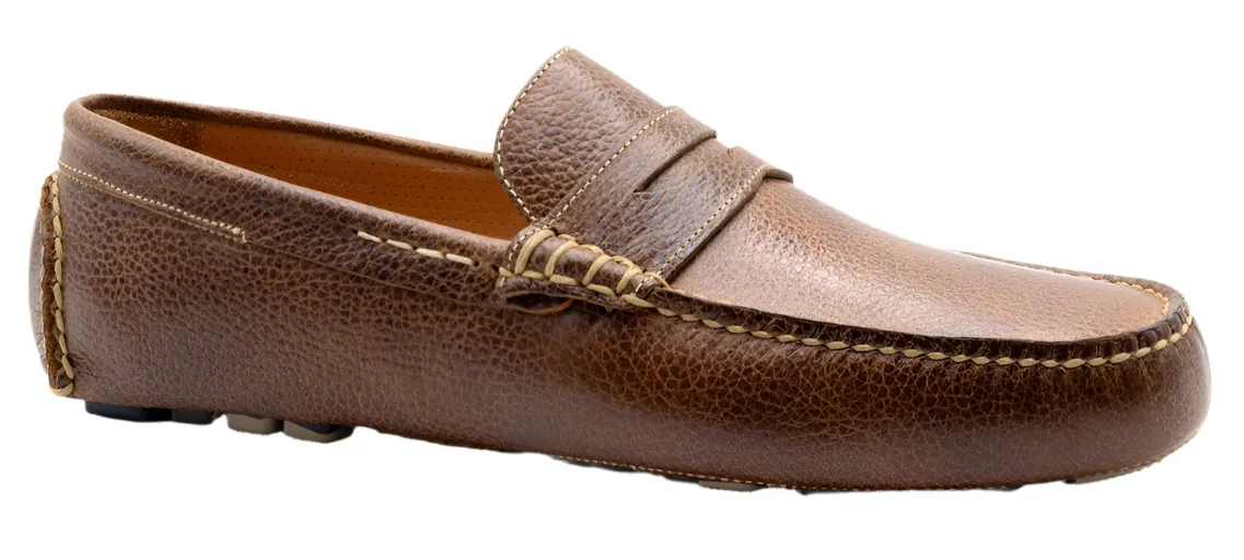 Monte Carlo Water Buffalo Penny Driving Loafers (Oak)