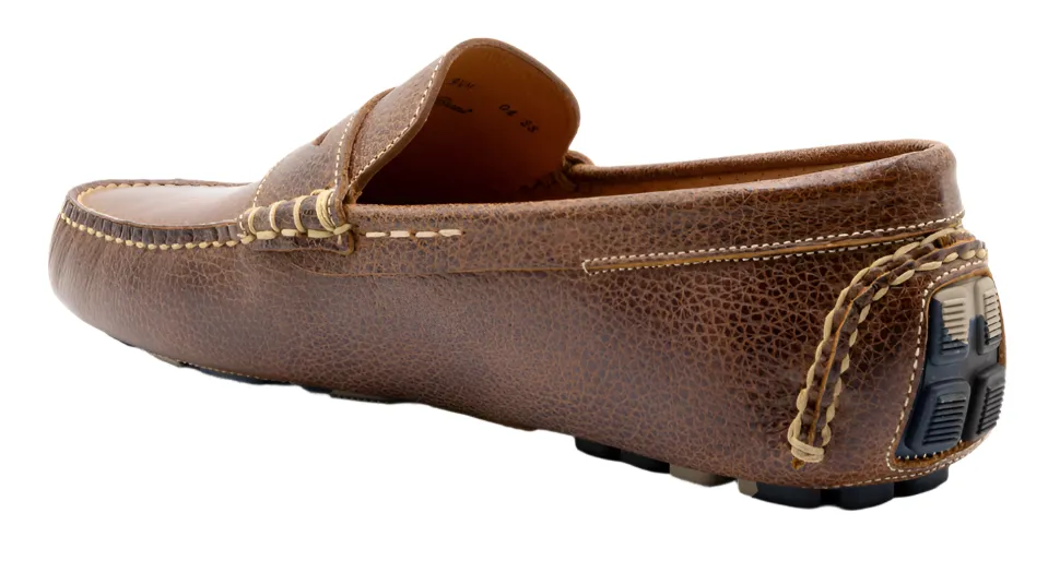 Monte Carlo Water Buffalo Penny Driving Loafers (Oak)