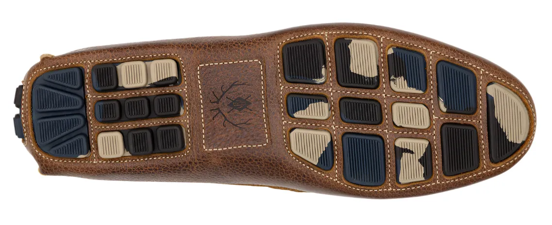 Monte Carlo Water Buffalo Penny Driving Loafers (Oak)