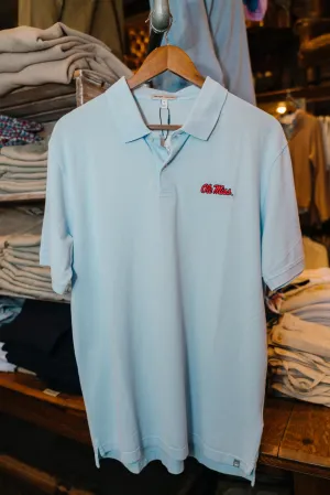 Ole Miss Sunrise Pique Polo (Morning Blue)
