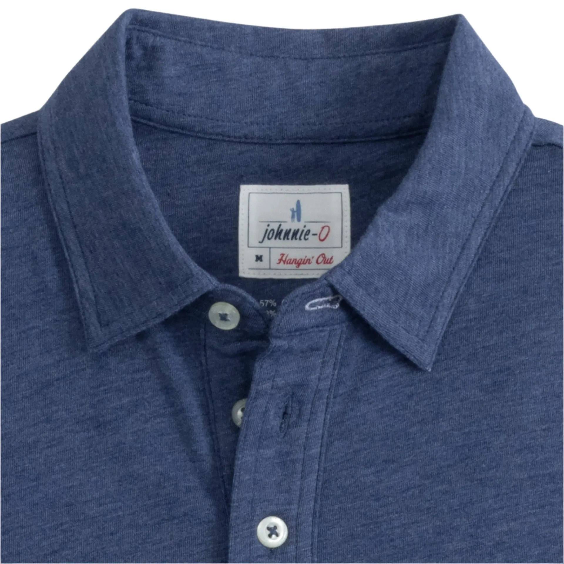 Original 4-Button Polo - Heathered 2.0 (Oceanside)