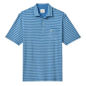 Original 4-Button Polo - Matthis Stripe (Deep Ocean)