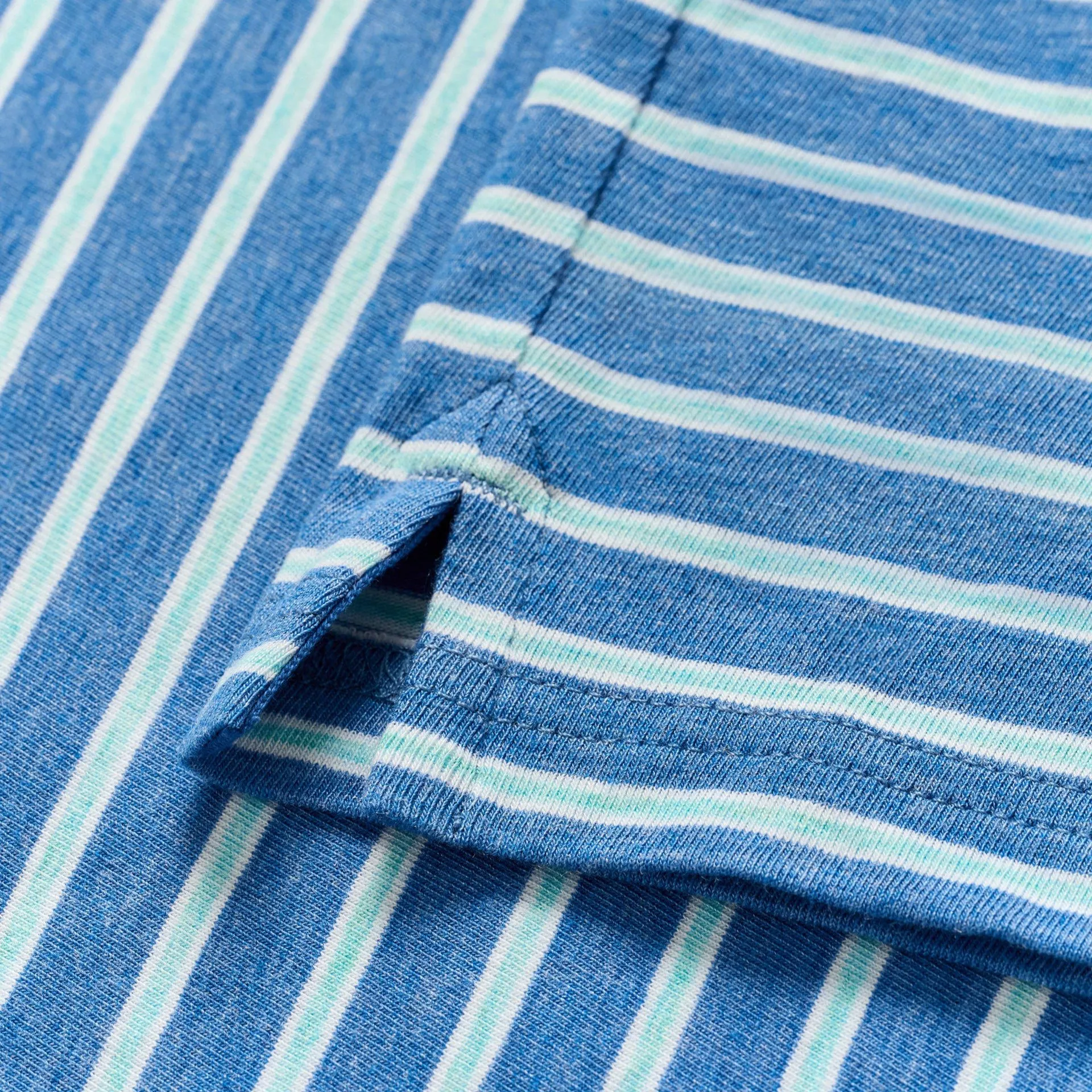Original 4-Button Polo - Matthis Stripe (Deep Ocean)