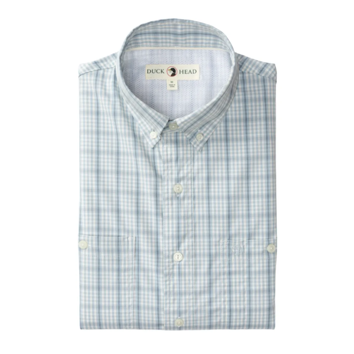Performance Poplin Guide Shirt (Dover Plaid - Light Blue)