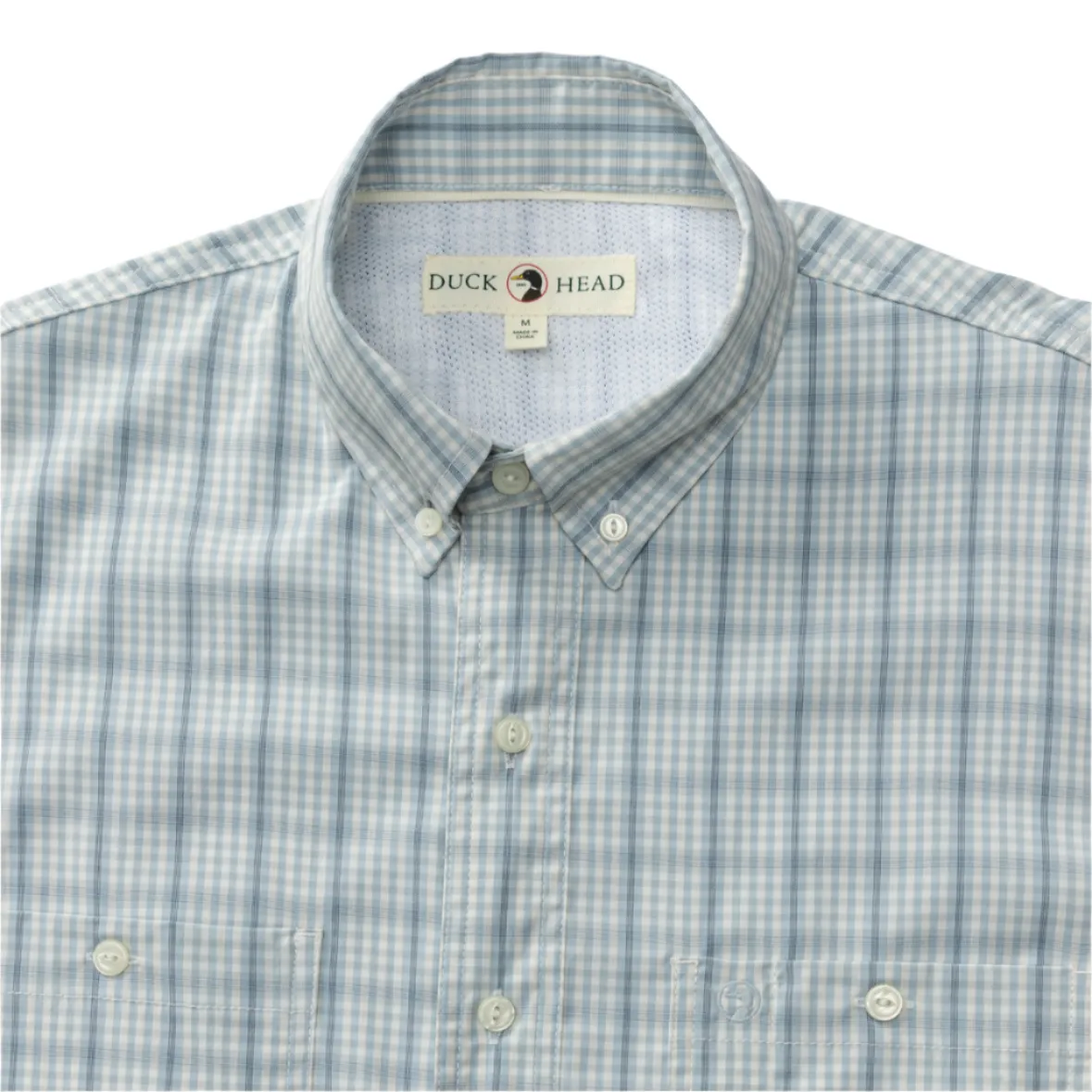 Performance Poplin Guide Shirt (Dover Plaid - Light Blue)