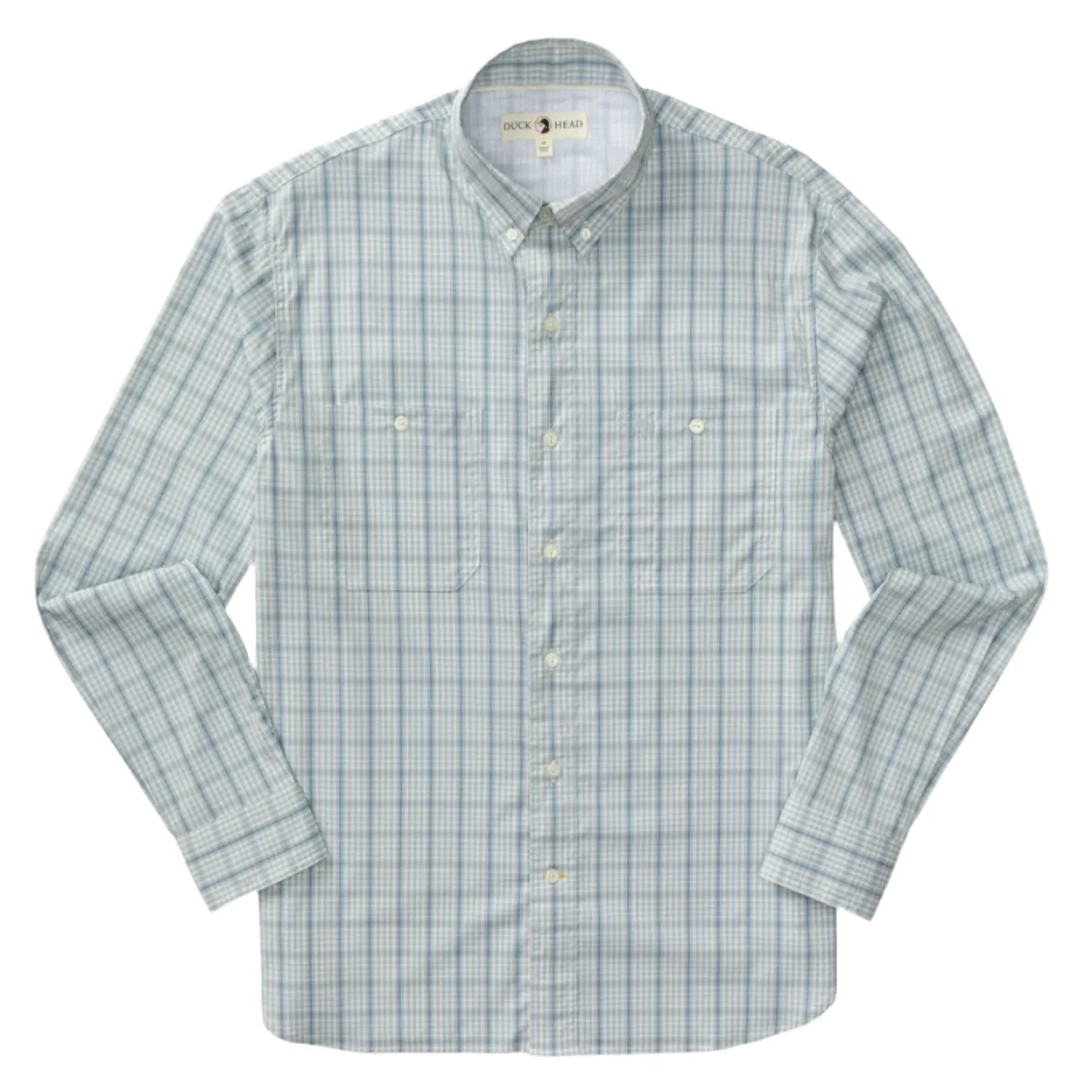 Performance Poplin Guide Shirt (Dover Plaid - Light Blue)