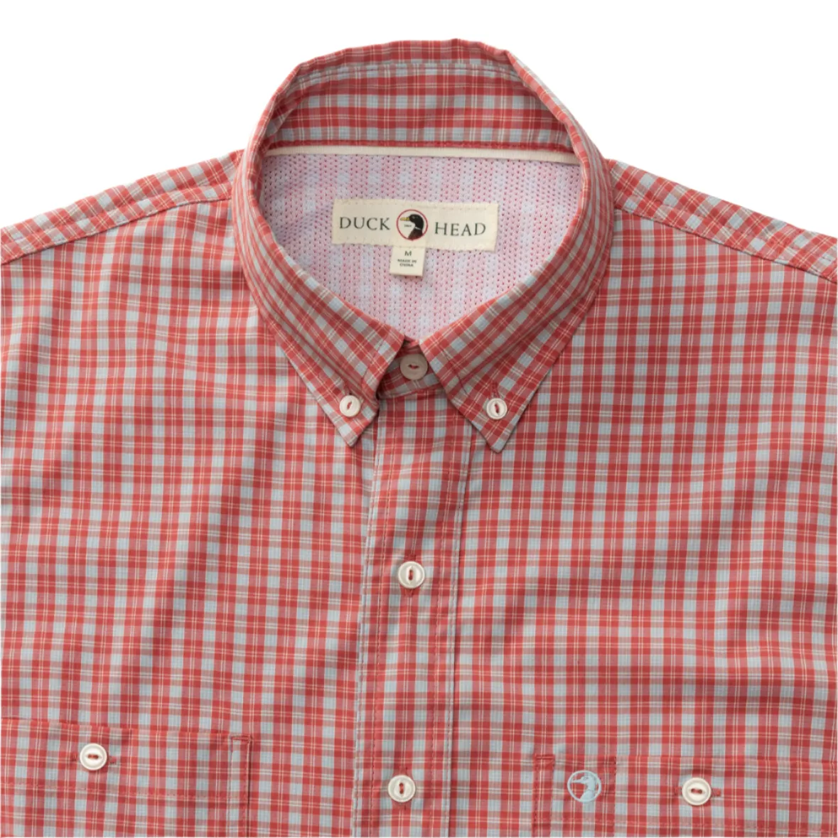 Performance Poplin Guide Shirt (Sherman Plaid - Sunwashed Red)