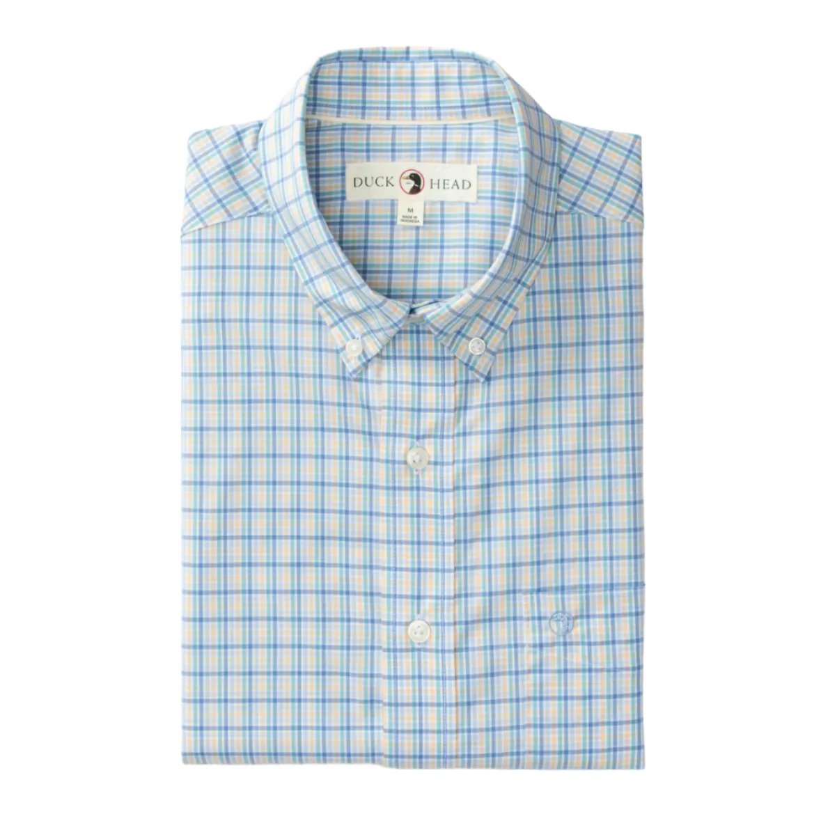 Performance Poplin Sport Shirt (Bradley Plaid - Faded Peach)