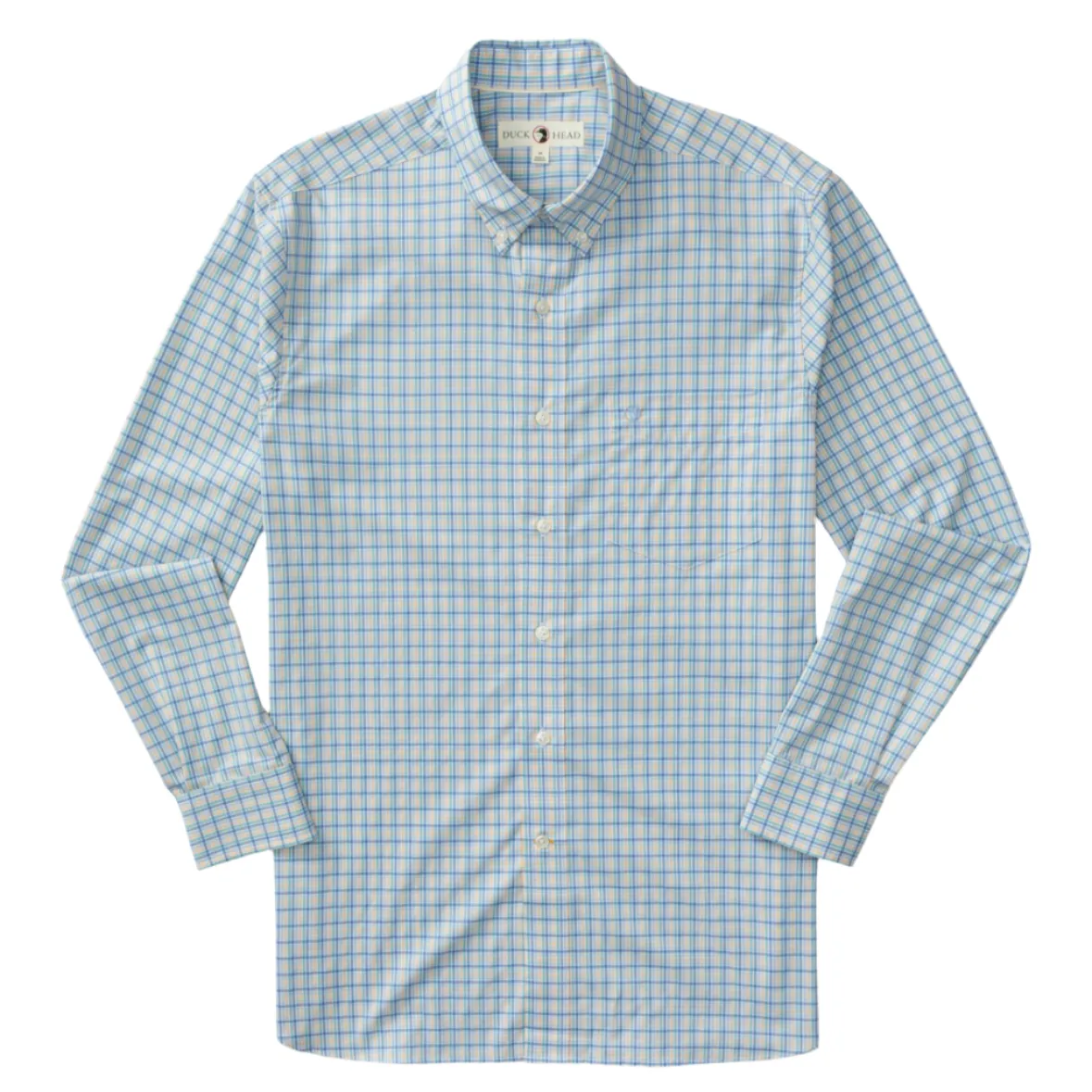 Performance Poplin Sport Shirt (Bradley Plaid - Faded Peach)