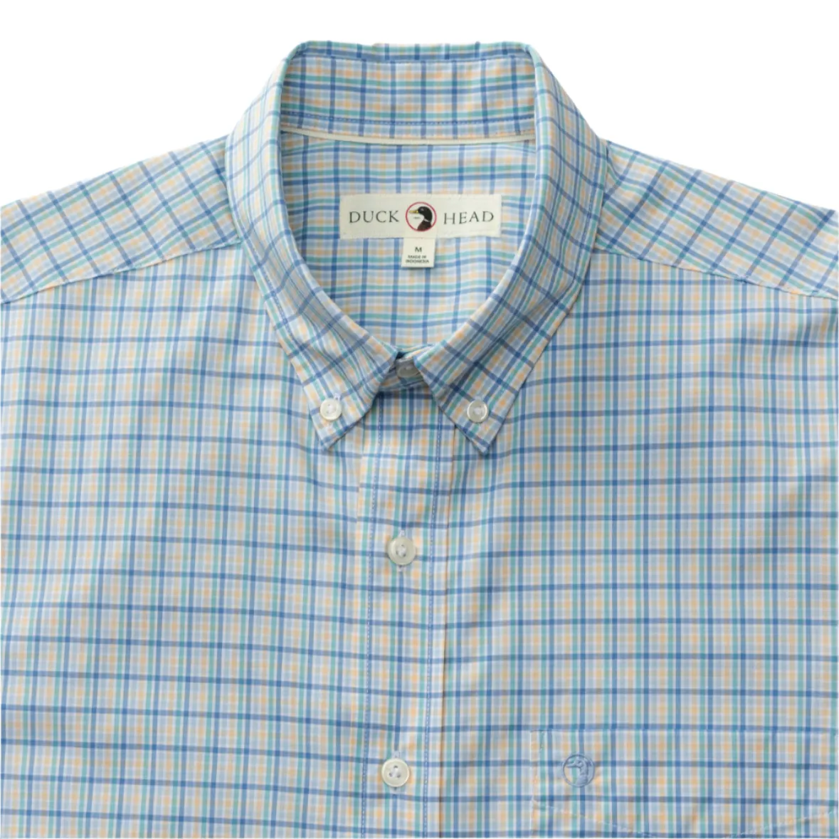 Performance Poplin Sport Shirt (Bradley Plaid - Faded Peach)