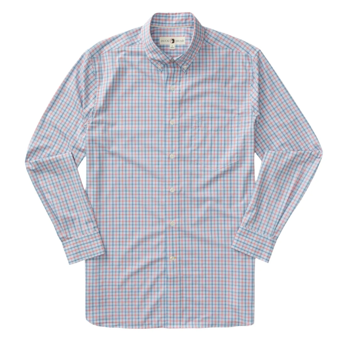 Performance Poplin Sport Shirt (Trent Plaid - Sunwashed Red)