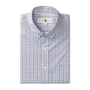 Performance Poplin Sport Shirt (Trent Plaid - Sunwashed Red)