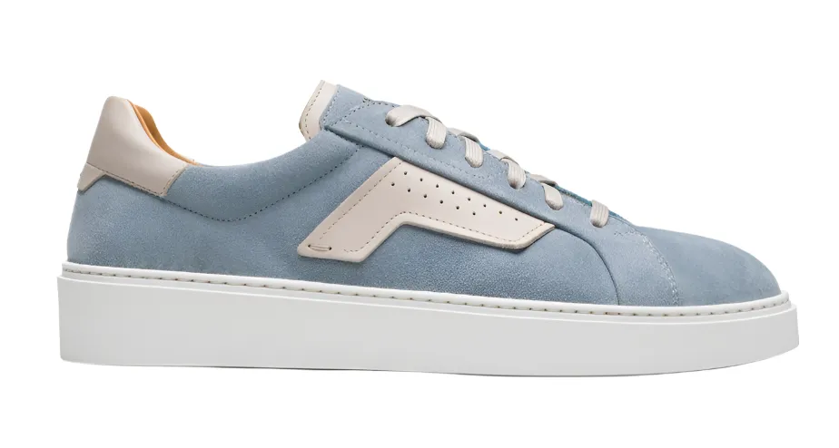 Phoenix Sneaker (Sky Blue Suede/Cream)
