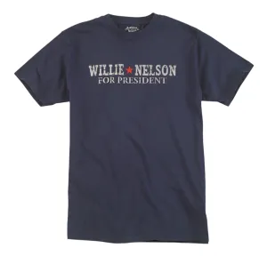 Red Label T-Shirt - Willie Nelson For President (Navy)