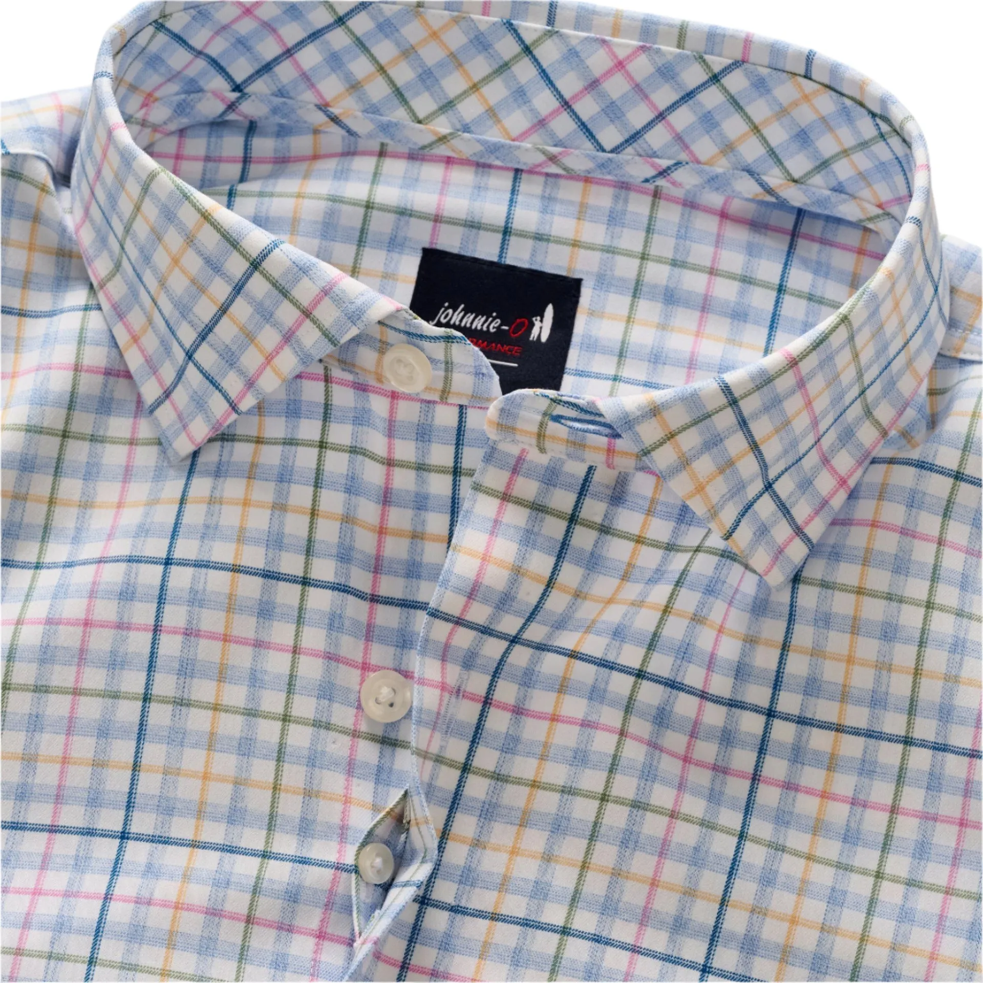 Singleton Performance Button Up Shirt (Lapis)