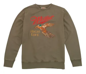 Sunday Fleece Crewneck Sweatshirt - Miller High Life (Olive)