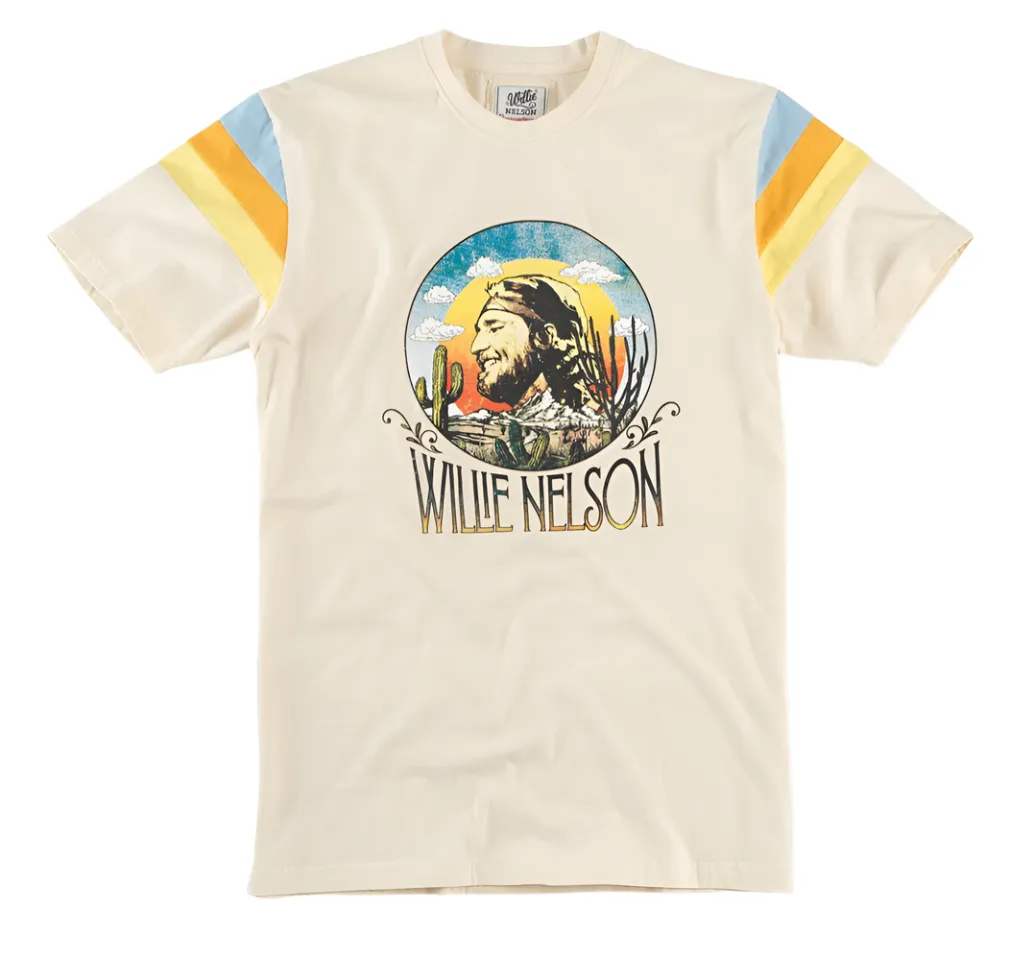 Sunset T-Shirt - Willie Nelson (Cream)