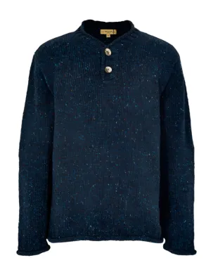 Taylor Irish Knit Donegal Sweater (Navy)