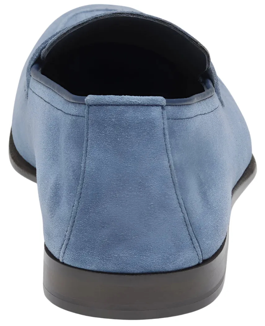 Taylor Penny Loafer (Denim Italian Suede)