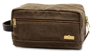 Waxed Canvas Dopp Kit (Field Brown)