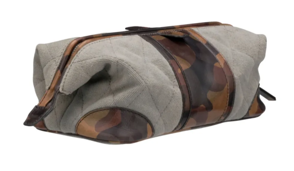 Woodland Quilted Oxford Canvas Shave Case (River Rock)