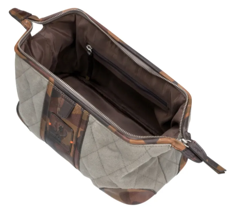Woodland Quilted Oxford Canvas Shave Case (River Rock)