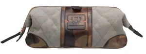 Woodland Quilted Oxford Canvas Shave Case (River Rock)