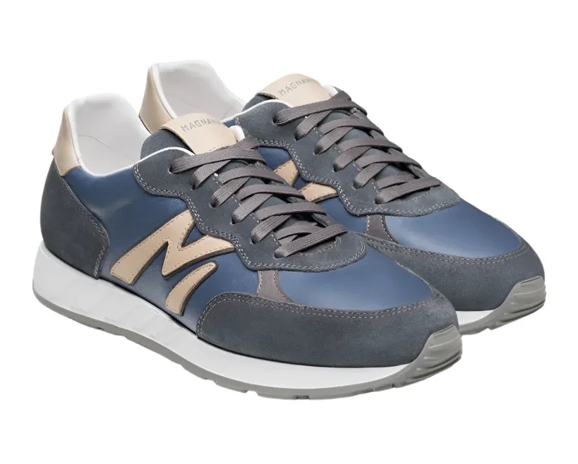 Yoki Retro Sneaker (Indigo Suede/Cream)