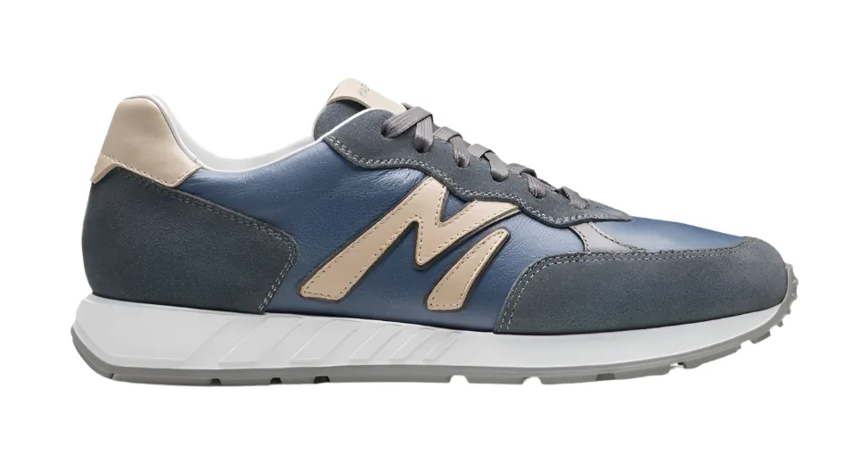 Yoki Retro Sneaker (Indigo Suede/Cream)